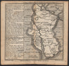 Antique county map of Gloucestershire by Badeslade & Toms. NE orientation 1742