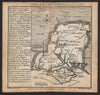 Antique county map of Hampshire by Badeslade & Toms 1742 old chart