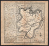Antique county map of Huntingdonshire by Badeslade & Toms 1742 old