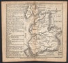 Antique county map of Lancashire by Badeslade & Toms 1742 old