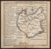 Antique county map of Leicestershire by Badeslade & Toms 1742 old