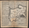 Antique county map of Middlesex by Badeslade & Toms 1742 old chart