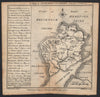 Antique county map of Monmouthshire by Badeslade & Toms 1742 old