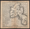 Antique county map of Oxfordshire by Badeslade & Toms 1742 old