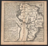 Antique county map of Somersetshire by Badeslade & Toms. East orientation 1742