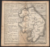 Antique county map of Warwickshire by Badeslade & Toms 1742 old