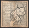 Antique county map of Westmorland by Badeslade & Toms. Westmoreland Cumbria 1742