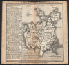 Antique county map of North Wales by Badeslade & Toms. West orientation 1742