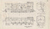 Locomotive plan section drawing. Plate I-I. L52. Trains railways 1930 print