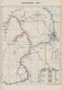 Map of Sudan Railways - Engineering dept. 1912 old antique plan chart