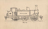 Locomotive section drawing. Patcham c1930 old vintage print picture