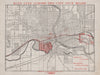 Terminal facilities of the Des Moines Union Railway. Des Moines, Iowa c1919 map