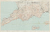 Penisola Sorrentina Salerno Capri Italy Sorrento Amalfi coast Napoli 1966 map