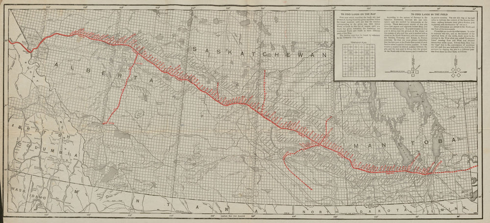 Grand Trunk Pacific Railway. Winnipeg - Edmonton & Calgary. Canada c1916 map