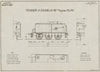 Tender 3 Essieux 16m3 Type PLM. Plan #1513. France railway drawing plan 1945