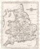 Antique map of SOUTH BRITAIN by JOHN CARY 1787 old plan chart