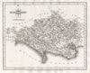 Antique county map of DORSETSHIRE by JOHN CARY 1787 old plan chart