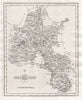 Antique county map of OXFORDSHIRE by JOHN CARY 1787 old plan chart