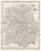 Antique county map of SHROPSHIRE by JOHN CARY 1787 old plan chart