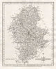 Antique county map of STAFFORDSHIRE by JOHN CARY 1787 old chart