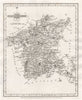 Antique county map of WORCESTERSHIRE by JOHN CARY 1787 old chart