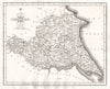 EAST RIDING OF YORKSHIRE with Ainsty Liberty antique map by JOHN CARY 1787