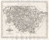 WEST RIDING OF YORKSHIRE (SOUTH) antique map by JOHN CARY 1787 old
