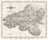 Antique map of SOUTH WALES by JOHN CARY 1787 old plan chart