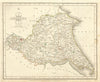 YORKSHIRE EAST RIDING & Ainsty Liberty antique map. JOHN CARY. Coloured 1793