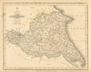 YORKSHIRE EAST RIDING & Ainsty Liberty antique map. JOHN CARY. Coloured 1793