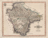 Antique county map of DEVONSHIRE by JOHN CARY with original colour 1809