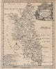 Antique couty maps of Buckinghamshire by Thomas KITCHIN 1748 old