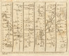 Stilton Stamford Coltsworth Grantham Newark Tuxford. KITCHIN road map 1767