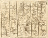 Marlborough Calne Chippenham Bristol Axbridge Bath. KITCHIN road map 1767