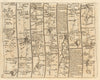 Banbury Stratford Bromsgrove Kidderminster Bridgnorth. KITCHIN road map 1767