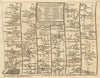 London Barnet St Albans Dunstable Daventry Dunchurch. KITCHIN road map 1767