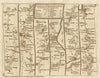 Launceston Camelford Padstow St Columb Major Truro. KITCHIN road map 1767