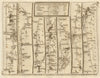 Yaxley Peterborough Spalding Boston Sleaford Lincoln. KITCHIN road map 1767