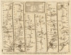 Stony Stratford Northampton Leicester Loughborough Derby. KITCHIN road map 1767