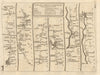 Bristol Dursley Gloucester Tewkesbury Kempsey Worcester. KITCHIN road map 1767