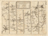 Gloucester Cheltenham Stratford on Avon Warwick Coventry. KITCHIN road map 1767
