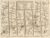Gloucester Ross-on-Wye Hereford Presteigne Montgomery. KITCHIN road map 1767