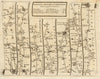 Oxford Bicester Buckingham Bedford Cambridge. KITCHIN road map 1767 old