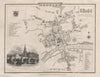 Antique town city plan of BEDFORD by George COLE & John ROPER 1810 old map
