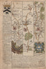 London-Southwark-New Cross-Eltham-Addington-Ditton OWEN/BOWEN road map c1753