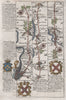 London-Deptford-Shooter's Hill-Dartford-Rochester OWEN/BOWEN road map c1753