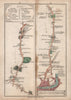 Southwark-Stockwell-Brixton-Streatham & Tonbridge-Tunbridge Wells. CARY 1801 map
