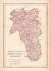 Antique KING'S & QUEEN'S COUNTY & KILKENNY map. ADLARD. Offaly Laois c1841