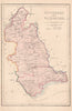 Antique TIPPERARY AND WATERFORD county map by Alfred ADLARD. Ireland c1841