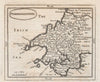 Antique county map of Pembrokeshire by John Seller / Francis Grose c1780